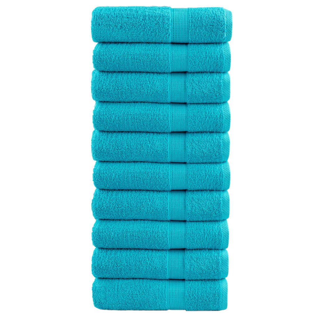 Vidaxx Handtücher Solund 10 Stück 600 g m² 50x100 cm türkis