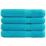 VidaXL Saunatücher Solund 4 Stk. 600 g m² 80x200 cm Türkis