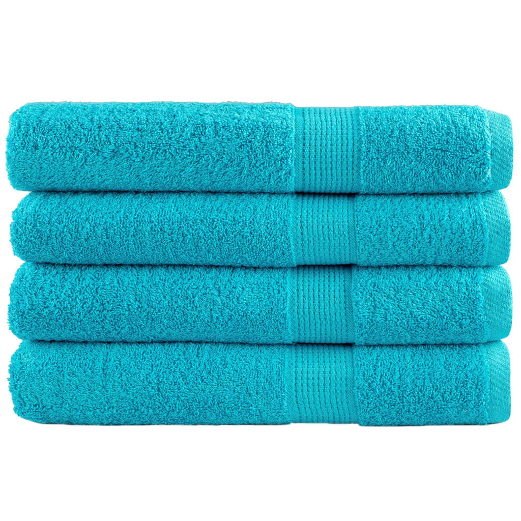 Vidaxx Handtücher Solund 4 Stück 600 g m² 100x200 cm türkis