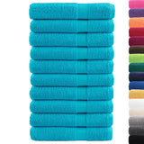 Vidaxx Handtücher Solund 10 Stück 600 g m² 100x200 cm türkis