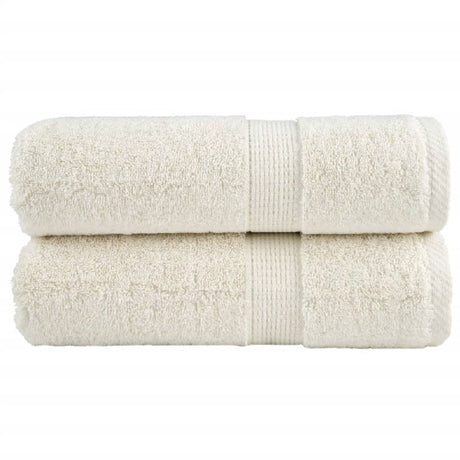 Vidaxx Premium Waschlappen Solund 2 Stück Creme 30x30 cm 600 g m2