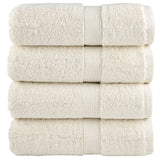 Vidaxx Premium Waschlappen Solund 4 Stück Creme 30x30 cm 600 g m2
