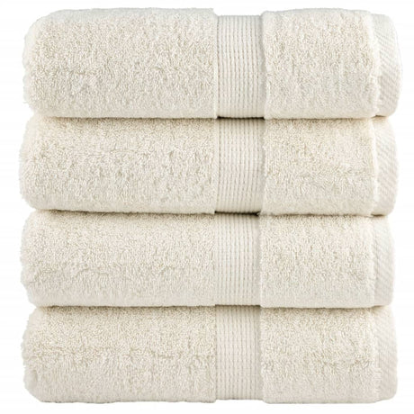 Vidaxl gastendoekjes solund 4 st 600 g m² 30x50 cm crèmekleurig