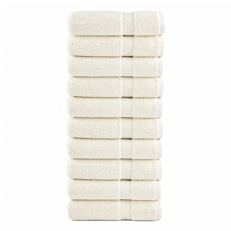 Vidaxx Handtücher Solund 10 Stück 600 g m² 50x100 cm Creme