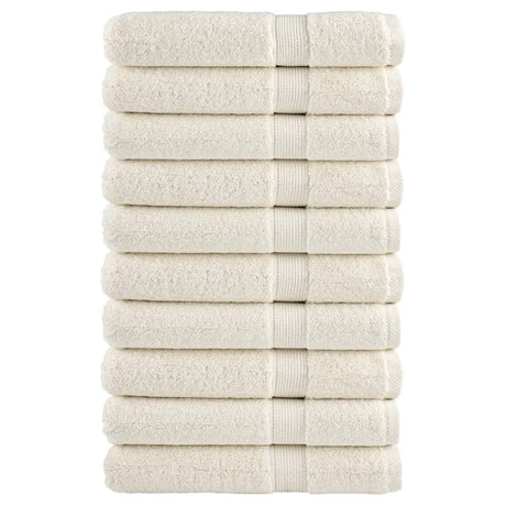 Vidaxx Handtücher Solund 10 Stück 600 g m² 100x200 cm Creme