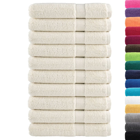 Vidaxx Handtücher Solund 10 Stück 600 g m² 100x200 cm Creme