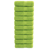 Vidaxx Premium Waschlappen Solund 10 Stück Apfelgrün 30x30 cm 600 g m²