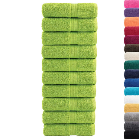 Vidaxx Premium Waschlappen Solund 10 Stück Apfelgrün 30x30 cm 600 g m²