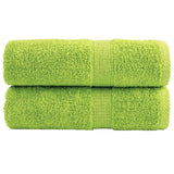 VidaXL Gästehandtücher Solund 2 St. 600 g m² 30x50 cm Apfelgrün