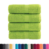 VidaXL Gästetücher SOLUND 4 Stk. 600 g m² 30x50 cm apfelgrün