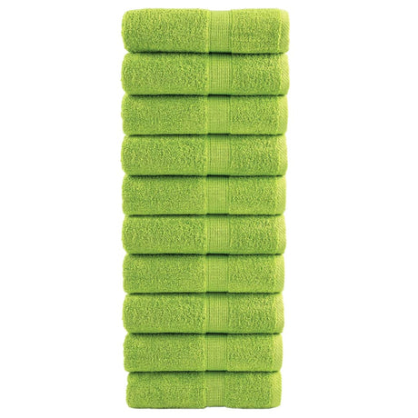 Vidaxl gastendoekjes solund 10 st 600 g m² 30x50 cm appelgroen