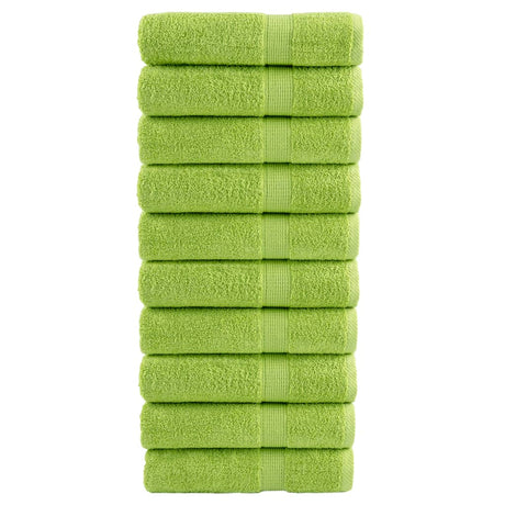 Vidaxx Handtücher Solund 10 Stück 600 g m² 50x100 cm apfelgrün