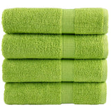 Vidaxl Bath towels Solund 4 pcs 600 g m² 70x140 cm apple green