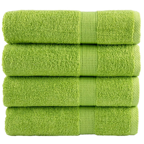 VidaXL Badetücher SOLUND 4 Stk. 600 g m² 70x140 cm apfelgrün