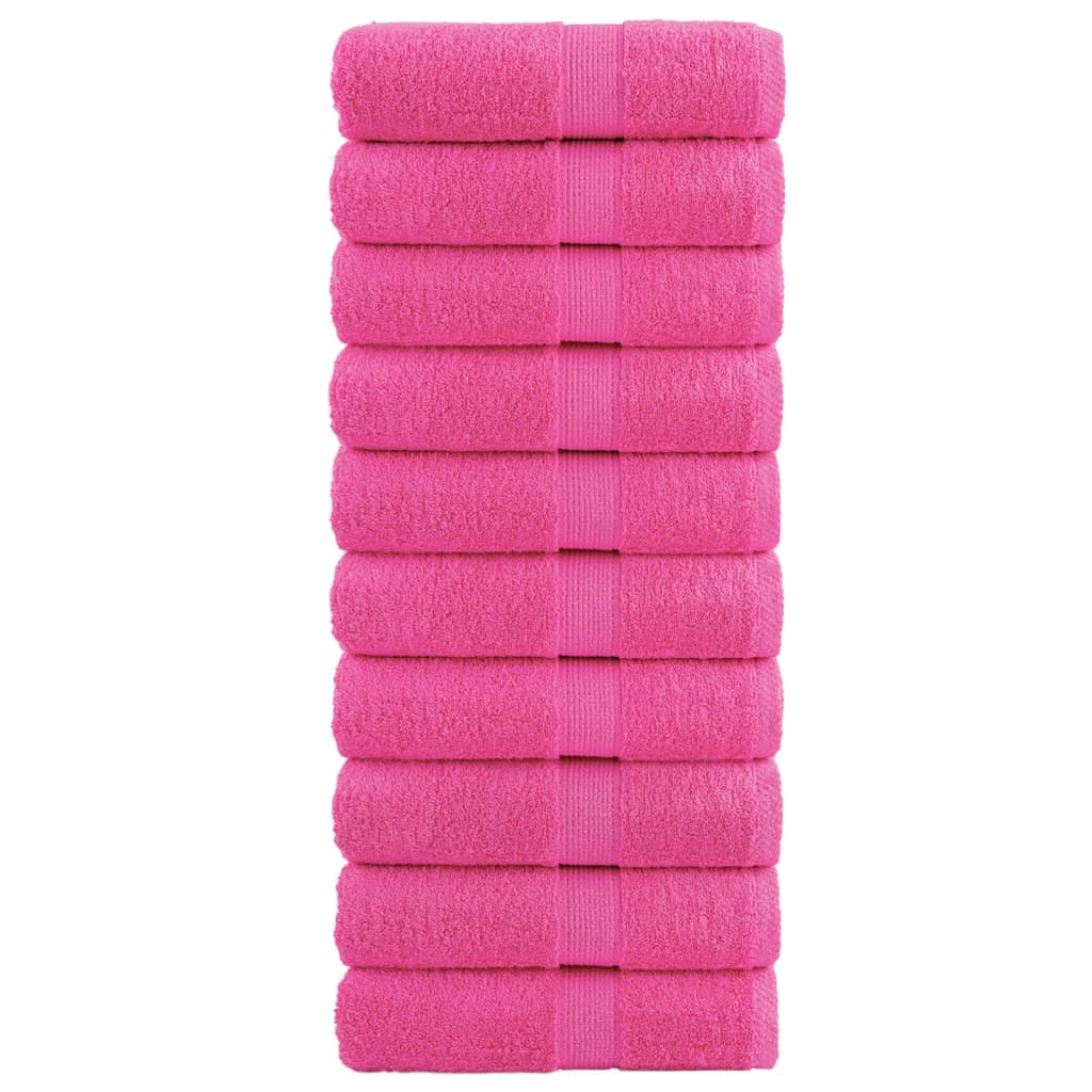 Vidaxx Premium Waschlappen Solund 10 Stück rosa 30x30 cm 600 g m²
