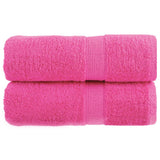 VidaXL Gästehandtücher Solund 2 Stk. 600 g m² 30x50 cm rosa