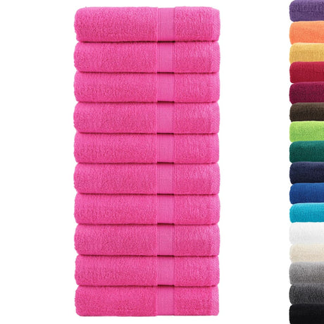 Vidaxx Handtücher Solund 10 Stück 600 g m² 50x100 cm rosa