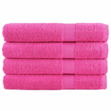 VidaXL Saunatücher Solund 4 Stk. 600 g m² 80x200 cm rosa