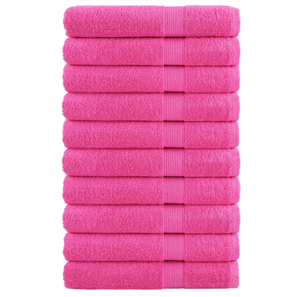 VidaXL Saunatücher Solund 10 Stk. 600 g m² 80x200 cm rosa