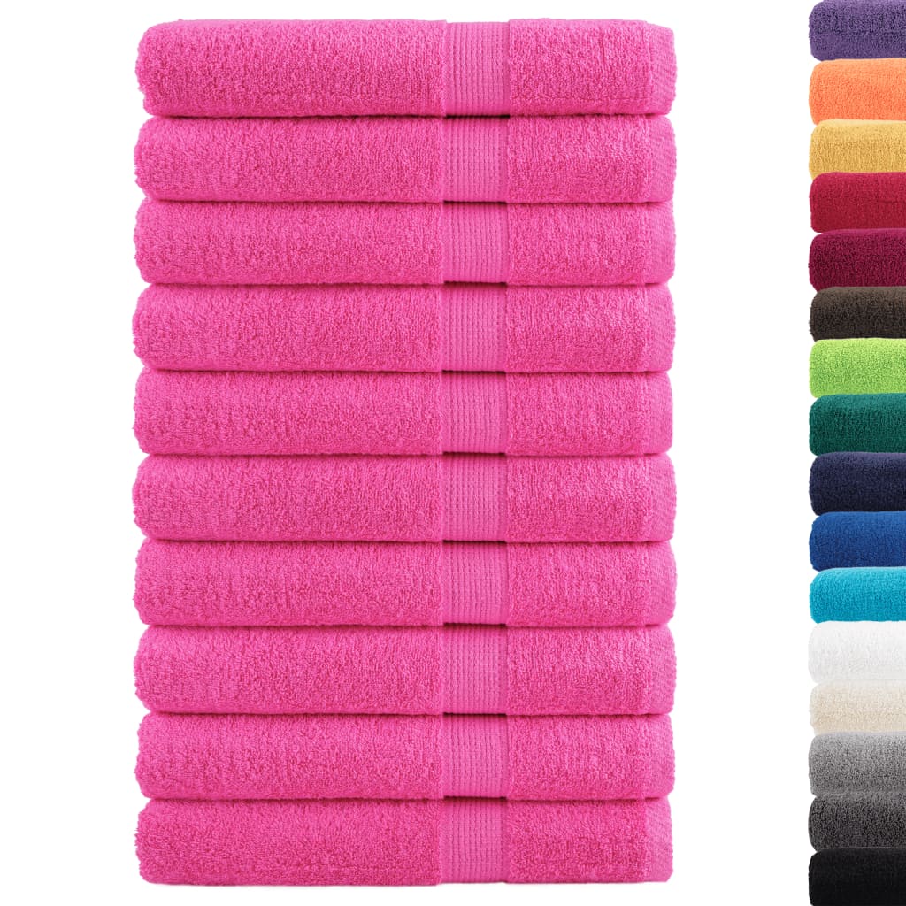 VidaXL Saunatücher Solund 10 Stk. 600 g m² 80x200 cm rosa