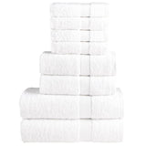 Vidaxx 8-teiliges Handtuchset solide 600 g m² weiß
