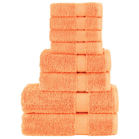 Vidaxx 8-teiliges Handtuchset solide 600 g m² orange