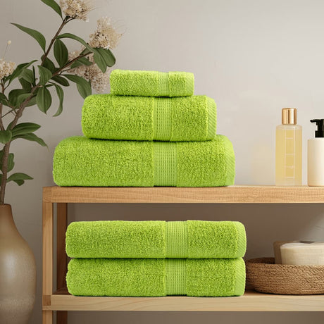 Vidaxx 8-teiliges Handtuchset solide 600 g m² apfelgrün