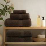 VidaXL 6-teiliges Handtuchset SOLUND 600 g m² braun