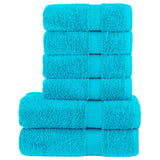 Vidaxl 6-piece towel set Solund 600 G M² Turquoise