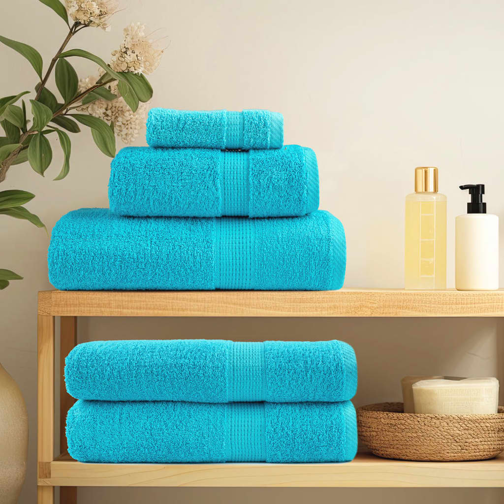 Vidaxl 6-piece towel set Solund 600 G M² Turquoise