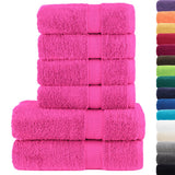 VidaXL 6-teiliges Handtuchset SOLUND 600 g m² rosa