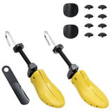 Vidaxl Shoe spanners with shoehorn EU 37-41 plastic yellow