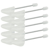 Vidaxl Shoe Spanners 5 pares de UE 38-44 Plastic White