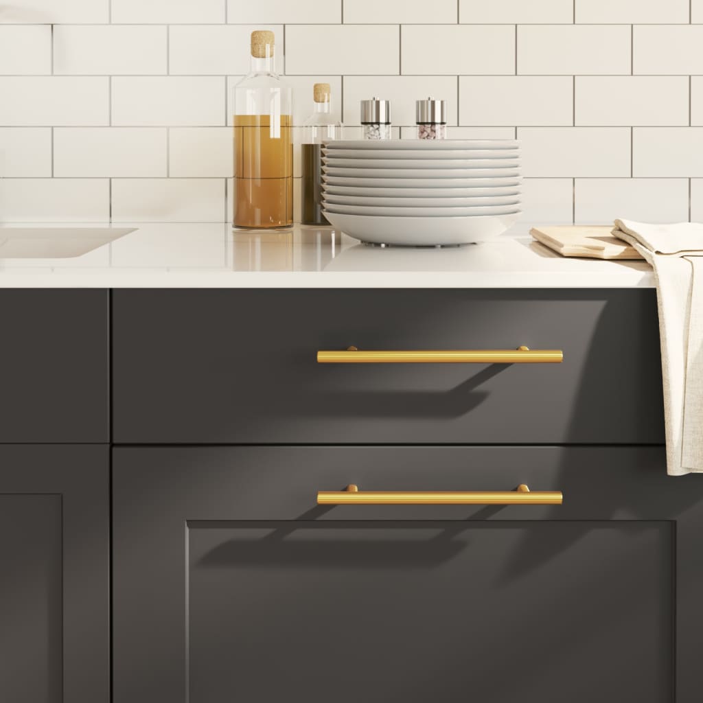 VidaXL Griffe 20 Stk. 160 mm Edelstahl goldfarben