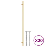 VidaXL Griffe 20 Stk. 480 mm Edelstahl goldfarben