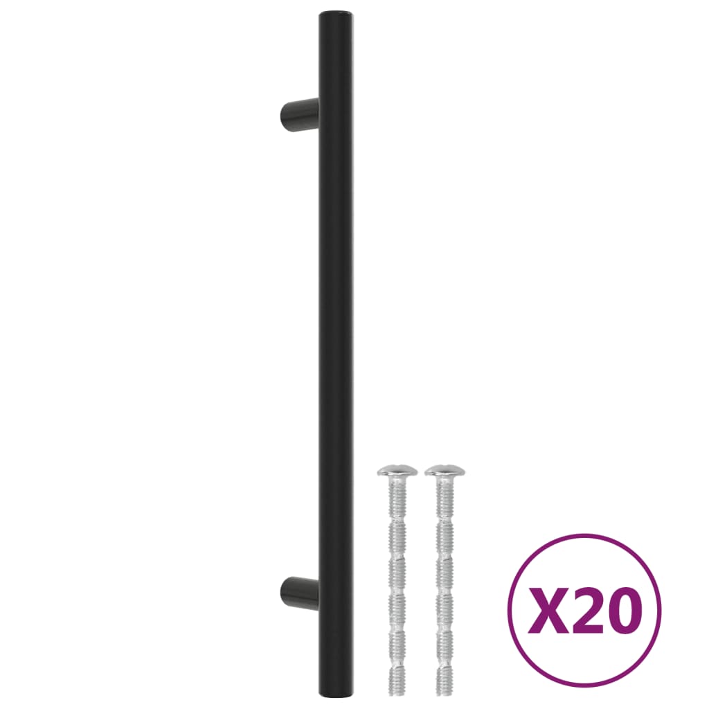 VidaXL Griffe 20 Stk. 160 mm Edelstahl schwarz