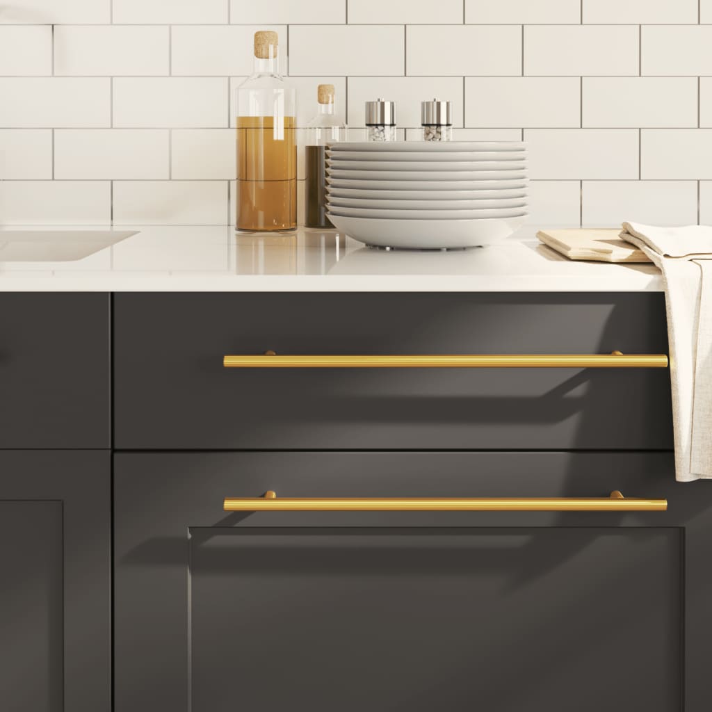 VidaXL Griffe 10 Stk. 320 mm Edelstahl goldfarben