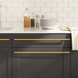 VidaXL Griffe 10 Stk. 480 mm Edelstahl goldfarben