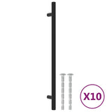 VidaXL Griffe 10 Stück 224 mm Edelstahl schwarz