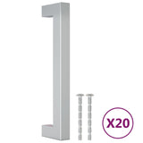 VidaXL Griffe 20 Stück 128 mm Edelstahl silberfarben