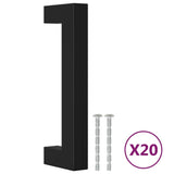 VidaXL Griffe 20 Stk. 96 mm Edelstahl schwarz