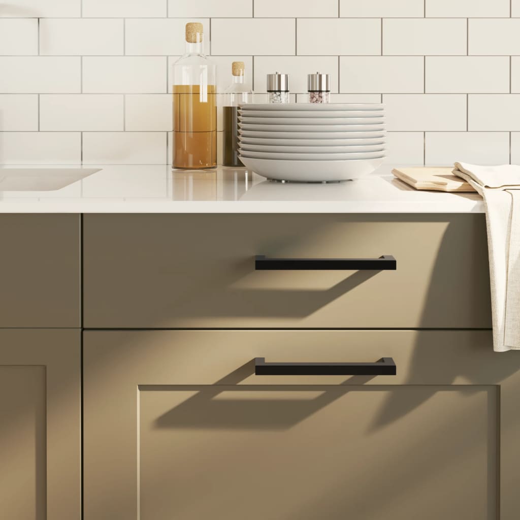 VidaXL Griffe 20 Stk. 160 mm Edelstahl schwarz