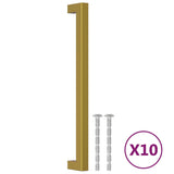 Vidaxl handles 10 st 224 mm stainless steel gold colored