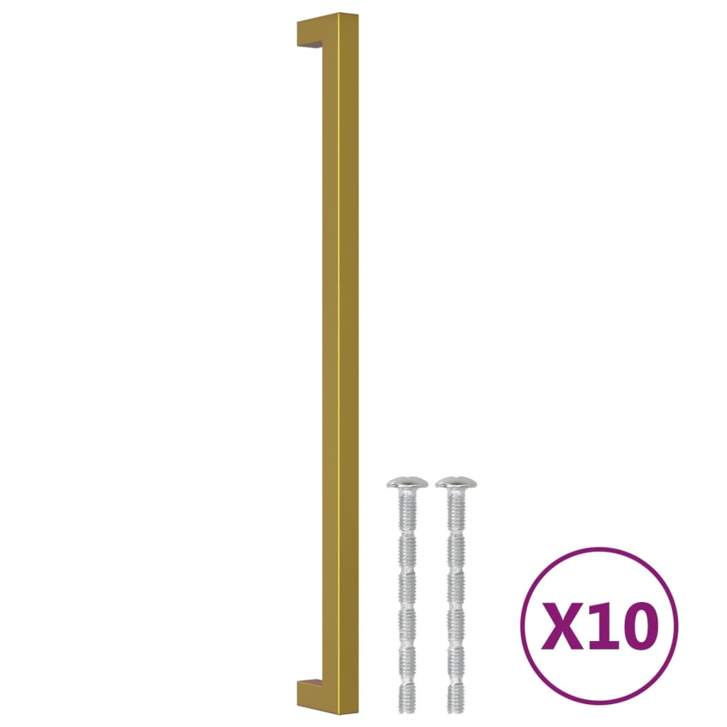 VidaXL Griffe 10 Stk. 320 mm Edelstahl goldfarben