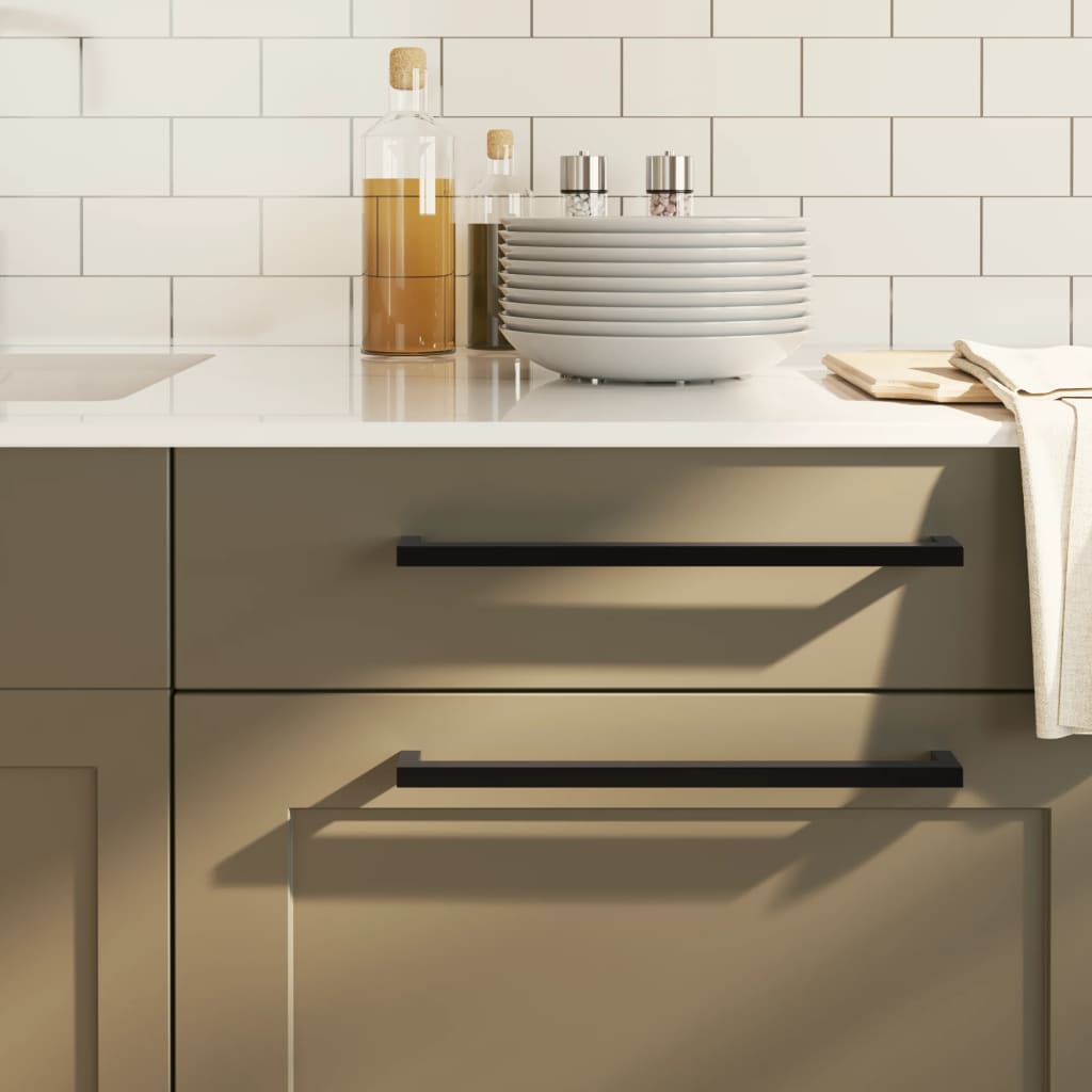 VidaXL Griffe 10 Stück 320 mm Edelstahl schwarz