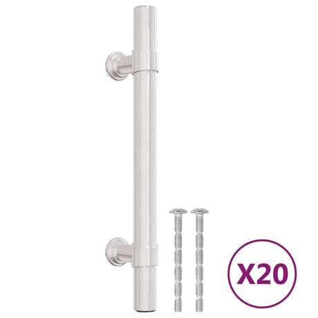 VidaXL Griffe 20 Stück 96 mm Edelstahl silberfarben