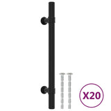 Vidaxl handles 20 st 128 mm stainless steel black