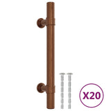 Vidaxl gère 20 st 96 mm en acier inoxydable de couleur bronze