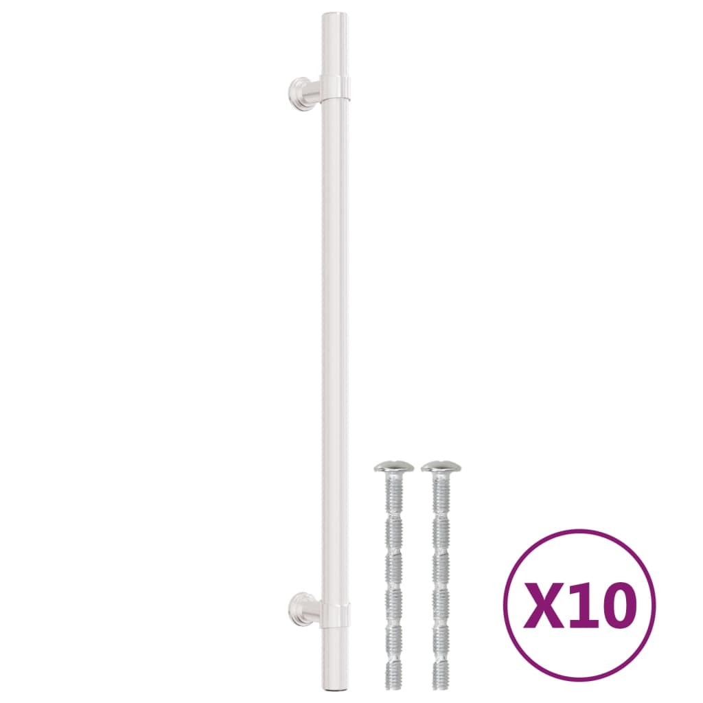 Vidaxl handles 10 st 224 mm stainless steel silver colored