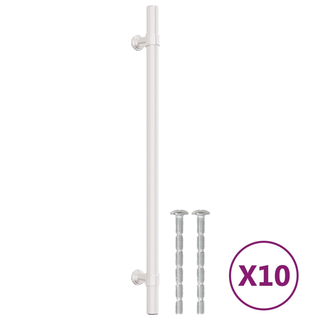 VidaXL Griffe 10 Stück 224 mm Edelstahl silberfarben
